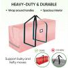 BALEINE 7.5 ft Christmas Tree Storage Bag, Heavy Duty Extra Large Artificial Christmas Tree Bag with Reinforced Handles and Dual Zippers Wide Opening (Red, 7.5 ft) view 4