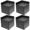 Housoutil 4pcs Square Bed Risers for Height Rubber Furniture Elevators for Chairs Tables Sofas Easy Installation for Extra Under-Bed Storage view 1