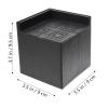 Housoutil 4pcs Square Bed Risers for Height Rubber Furniture Elevators for Chairs Tables Sofas Easy Installation for Extra Under-Bed Storage view 2