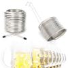 50' Mini Wort Chiller Coil Stainless Steel Home Brewing Beer Cooling Immersion, 1-3 Gallon Batch Immersion Wort Chiller, Leak Free Compression Barbs, Garden Hose Fitting Included view 4