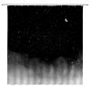 ABONAN Night Starry Sky Shower Curtain (No Glitter) Stars Fantasy Galaxy Universe Black Cosmic Fabric Bathroom Curtains Decor Set with Hook(67" Wx70 H) view 1