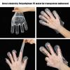 Dingion 4000 Pack Disposable Gloves Plastic Disposable Food Prep Safe PE Latex Free Gloves for Gardening Kitchen Cooking Food Handling view 3
