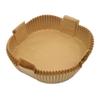 100PCS Air Fryer Disposable Paper Liner Air Fryer Paper Square Natural Parchment Paper For Air Fryer Non-Stick Oil-Proof For Air Fryer Microwave Oven Frying Pan (Natural Color) view 2