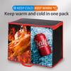 Bodaon odaon 4-Pack Insulated Reusable Grocery Shopping Bags, X-Large Picnic Cooler Bag Cold, Black with Red Edge view 3