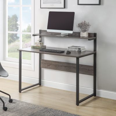 Bituman Home Office Desk, Computer Desk with Storage Shelf Morden Simple Style Study Writing Table Multipurpose Gaming Desk Easy to Assemble, for Home, Office, Bedroom, Study, Living Room
