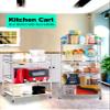 susunnus Stainless Steel Cart with Wheels 5 Tier,Stainless Steel Kitchen Cart,Utility Cart,Metal Cart with Wheels,Suitable for Various Occasions,Movable,Gift Tools view 2