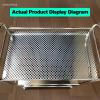 susunnus Stainless Steel Cart with Wheels 5 Tier,Stainless Steel Kitchen Cart,Utility Cart,Metal Cart with Wheels,Suitable for Various Occasions,Movable,Gift Tools view 3