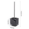 YQBUER Toilet Brush and Holder Toilet Brush is Practical and Compact and Does Not Take Up Space a Toilet Brush Set That Can Clean The Bathroom 360 Degrees Deep Cleaning Every Corner view 2