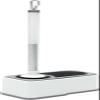 YQBUER Toilet Brush and Holder Toilet Brush Wall-Mounted Toilet Brush Can Hold Cleaning Supplies Soft Brush Head Long Handle and Shelf Punch-Free Toilet Bowl Brush Deep Cleaning Every Corner view 1