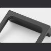 YQBUER Toilet Brush and Holder Toilet Brush Holder Glass Cup Black Toilet Brush Holder Set Toilet Bathroom Clean Toilet Brush Holder Toilet Wall Hanging Deep Cleaning Every Corner view 4
