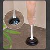 YQBUER Toilet Brush and Holder Toilet Cleaning Kit Bathroom Cleaning Brush Toilet Dredge Toilet Dredge Cleaning Tool with Base Bold Handle-White Toilet Bowl Brush Deep Cleaning Every Corner view 4