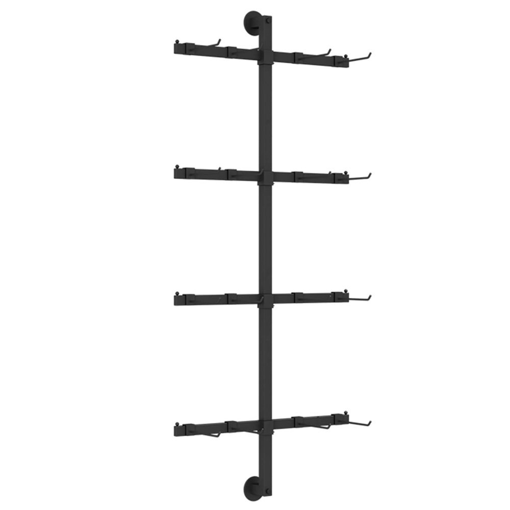 Fadiadem Wall Mounted Sock Rack Space-Saving Jewelry Stand, Earring Storage Organizer Display Holder, Underwear Display Shelf Removable Hook, Boutique Store Exhibit Collection Presentation Showcase