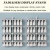 Fadiadem Wall Mounted Sock Rack Space-Saving Jewelry Stand, Earring Storage Organizer Display Holder, Underwear Display Shelf Removable Hook, Boutique Store Exhibit Collection Presentation Showcase view 4