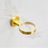 YQBUER Toilet Brush and Holder Brushed Golden Toilet Bowl Brush Long Handle Toilet Brush Wall-Mounted Soft Hair All-Round Cleaning Toilet Toilet Brush Toilet Deep Cleaning Every Corner view 3