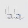 YQBUER Toilet Brush and Holder Toilet Bowl Brush Wall-Mounted Set Household Bathroom Wall-Mounted All-Round Cleaning Silicone Toilet Brush Rack Toilet Brush Deep Cleaning Every Corner (Color : B) view 2