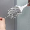 YQBUER Toilet Brush and Holder Toilet Bowl Brush Wall-Mounted Set Household Bathroom Wall-Mounted All-Round Cleaning Silicone Toilet Brush Rack Toilet Brush Deep Cleaning Every Corner (Color : B) view 3