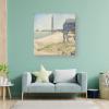 WANYING Georges Seurat The Lighthouse at Honfleur Stippling Oil Painting Adornment Picture Posters Wall Art Painting Canvas Gift Living Room Prints Bedroom Decor Poster Artworks 28x28inch(70x70cm) view 3