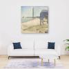 WANYING Georges Seurat The Lighthouse at Honfleur Stippling Oil Painting Adornment Picture Posters Wall Art Painting Canvas Gift Living Room Prints Bedroom Decor Poster Artworks 28x28inch(70x70cm) view 4