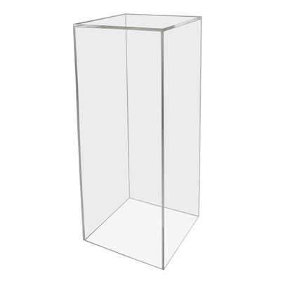 Acrylic Art Sculpture Stand Pedestal Display Clear 12" x 12" x 24"h