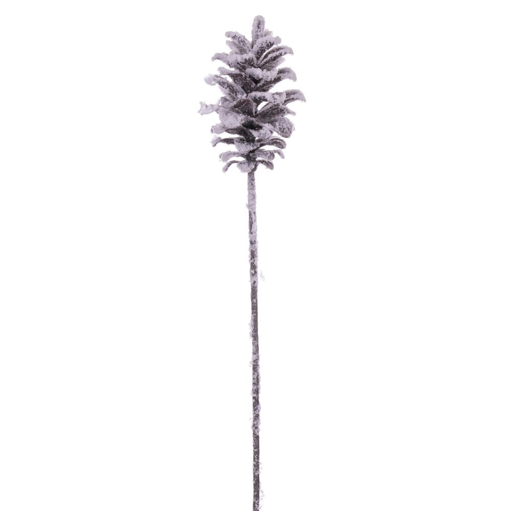 Vickerman 29" Grand Glitter Artificial Snow Pinecone Spray. Includes 3 in a Bag.