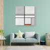 WANYING Piet Mondrian Composition (No. 1) Gray-RedPrinting Oil Painting Decorative Painting Poster Decorative Painting Abstract Oil Painting Room Aesthetic Poster Print Art Wall Painting Canvas Poster view 3