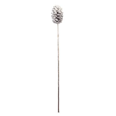 Vickerman 28.5" Glitter Artificial Snow Pinecone Spray, 3 per Bag.