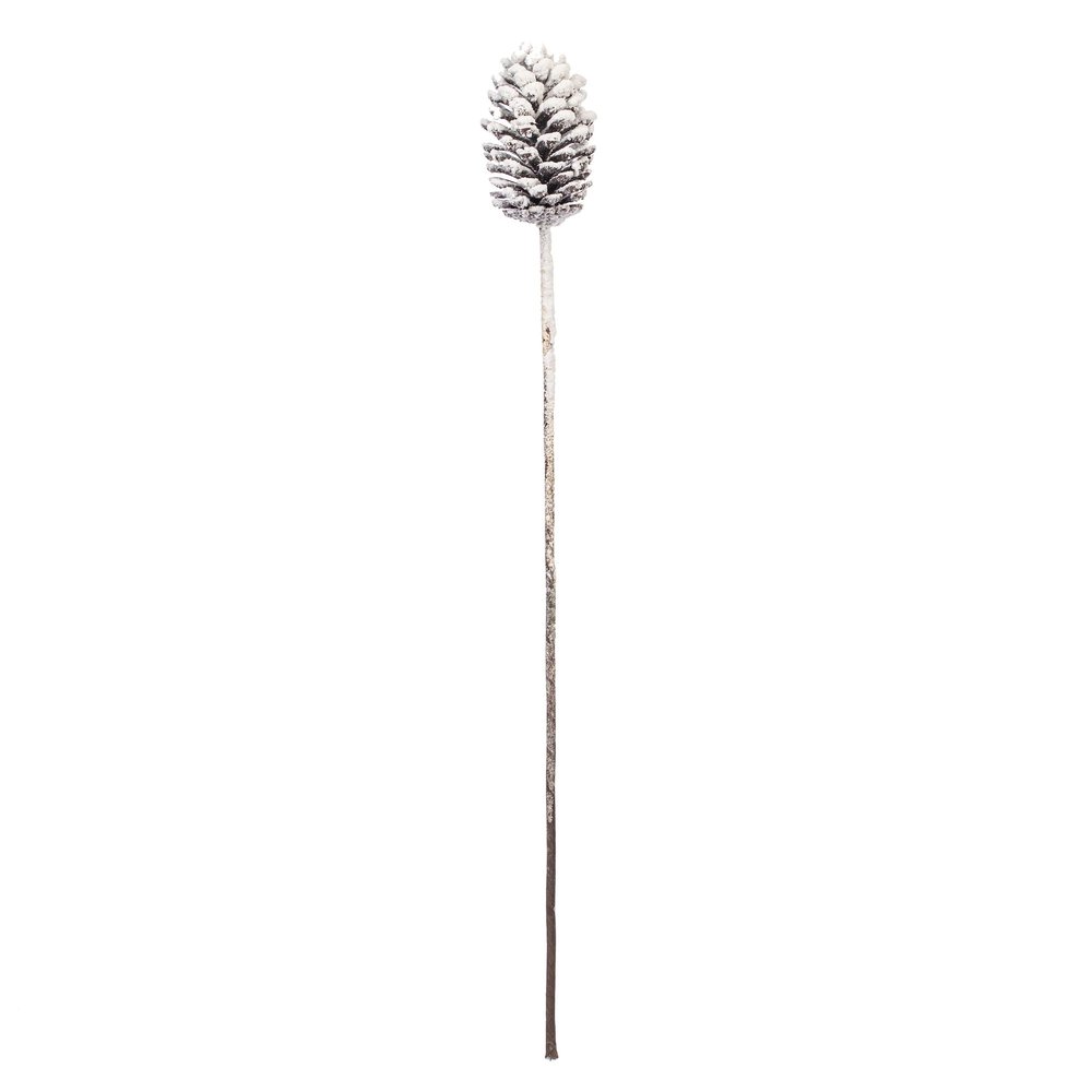 Vickerman 28.5" Glitter Artificial Snow Pinecone Spray, 3 per Bag.
