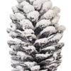 Vickerman 28.5" Glitter Artificial Snow Pinecone Spray, 3 per Bag. view 2