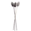 Vickerman 28.5" Glitter Artificial Snow Pinecone Spray, 3 per Bag. view 4