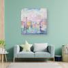 WANYING Paul Signac The Pink Tower, Marseille Stippling Oil Painting Adornment Picture Picture Print Canvas Poster Wall Paint Art Posters Decor Modern Home Artworks Gift Idea 28x28inch(70x70cm) view 3