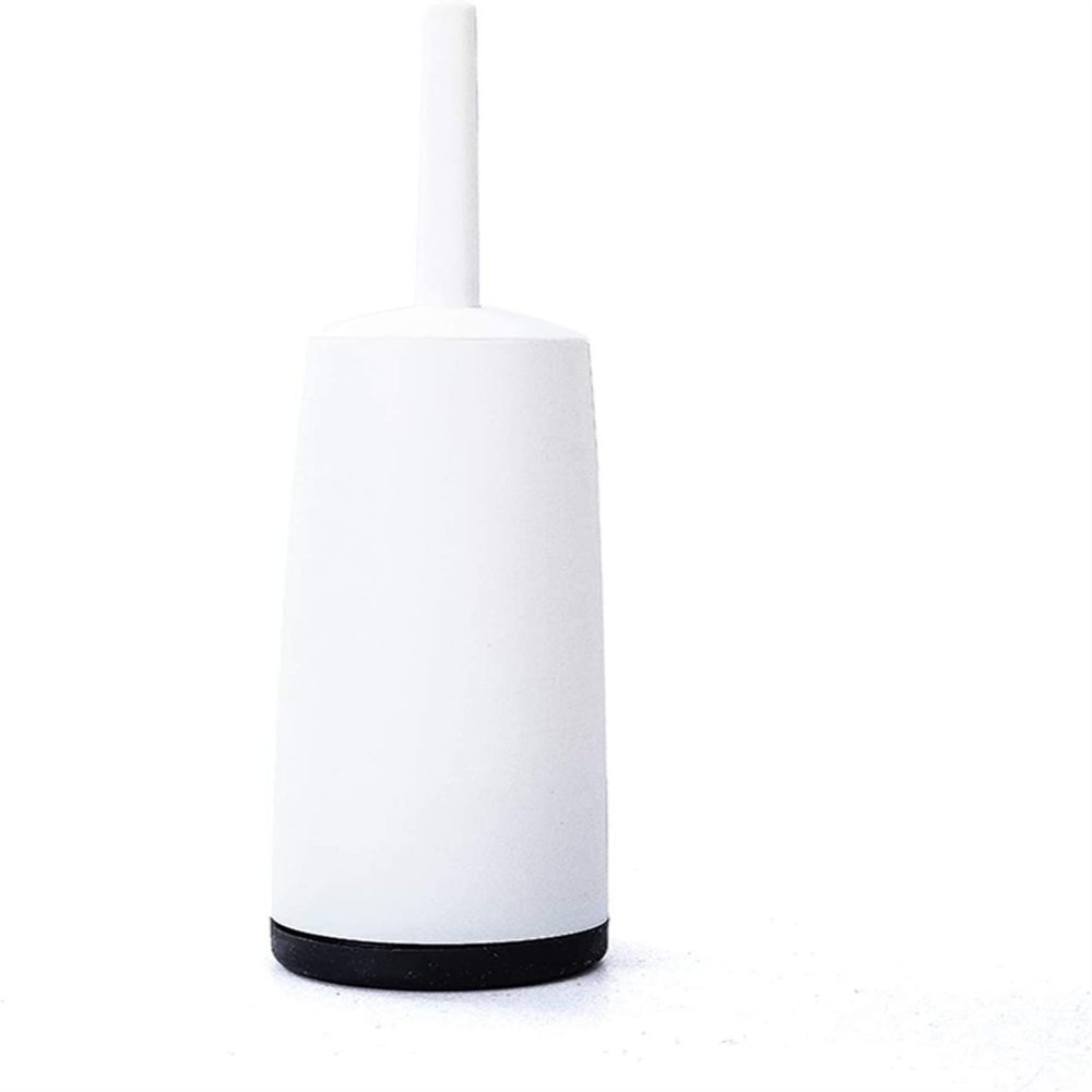 YQBUER Toilet Brush and Holder Household Toilet Bowl Brush Set 360 Degree Cleaning Toilet Long Handle Creative Toilet Brush Nylon Soft Bristles Brush Head Deep Cleaning Every Corner (Color : White)