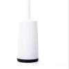 YQBUER Toilet Brush and Holder Household Toilet Bowl Brush Set 360 Degree Cleaning Toilet Long Handle Creative Toilet Brush Nylon Soft Bristles Brush Head Deep Cleaning Every Corner (Color : White) view 1