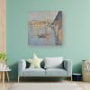 WANYING Paul Signac Clipper Stippling Oil Painting Adornment Picture Poster Cool Artworks Painting Wall Art Canvas Prints Hanging Picture Home Decor Posters Gift Idea 28x28inch(70x70cm) view 3