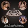 Rose Gold Cameo Perfect Rhinestone Tiara- 2 Inch view 2