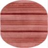 Rugs.com - Gemstone Rug 5' 3 x 8' Oval Rusty Pink Rose Easy-Clean Rug Modern Textured Pile for Bedrooms, Living Rooms, and Dining Rooms view 2
