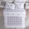 Beatrice Home Fashions Carnation Floral Embroidered Quilted Bedspread, Lightweight, All-Seasons, King, Lavender view 3