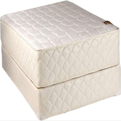 DS Solutions USA Grandeur Deluxe Gentle Firm Twin Mattress and Box Spring Set with Bed Frame Included - Spine Support, Luxury Height, Long Lasting Comfort and 2 Sided