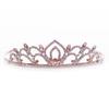 Rose Gold Rhinestone Kiley Tiara-1.5 Inch view 1