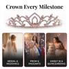 Rose Gold Rhinestone Kiley Tiara-1.5 Inch view 2