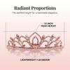 Rose Gold Rhinestone Kiley Tiara-1.5 Inch view 4