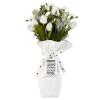 Santa Barbara Design Studio Flower Bouquet Bag Holiday Collection - Waterproof Lined 100% Cotton Canvas Reusable Floral Arrangement Supplies, 17 x 11-Inch, Stars view 1