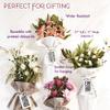 Santa Barbara Design Studio Flower Bouquet Bag Holiday Collection - Waterproof Lined 100% Cotton Canvas Reusable Floral Arrangement Supplies, 17 x 11-Inch, Stars view 4