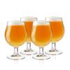 True Classic Tulip Beer Glasses, Sparkling Clear Drinking Glasses for Belgian Ales, Sours, IPA Beers, Cocktails, Gifts for Men, Game Night, Happy Hour, Home Bar, Elegant Glassware, 15 oz, Set of 4 view 1