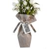 Santa Barbara Design Studio Flower Bouquet Bag Wedding Collection - Waterproof Lined 100% Cotton Canvas Reusable Floral Arrangement Supplies, 17 x 11-Inch, XOXO view 2