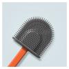 TOMYEUS Cleaner Toilet Brush Toilet Brush Household No Dead Corner Wall-Mounted Toilet Brush Toilet Cleaning Toilet Bathroom Silicone Cleaning Brush Toilet Brush Holder (Color : White) view 3