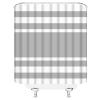 ABONAN Striped Shower Curtain Black and White Stripes Modern Simple Boho Fabric Bathroom Curtains Decor Set with Hook(67" Wx70 H) view 3