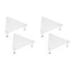 Zerodeko 4pcs Transparent Acrylic Display Rack for Basketball Football Volleyball and Soccer Elegant Storage for Home and Organization view 1
