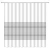 ABONAN Striped Shower Curtain Black and White Stripes Modern Simple Boho Fabric Bathroom Curtains Decor Set with Hook(67" Wx70 H) view 1
