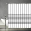 ABONAN Striped Shower Curtain Black and White Stripes Modern Simple Boho Fabric Bathroom Curtains Decor Set with Hook(67" Wx70 H) view 2
