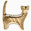 Golden Animal Figurines Small Ceramic Statuette Decorative Home Decor Crafts and Gifts (Kitten) view 1